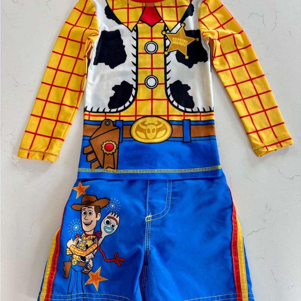 Disney Woody Kids Swim Set - Yellow and Blue